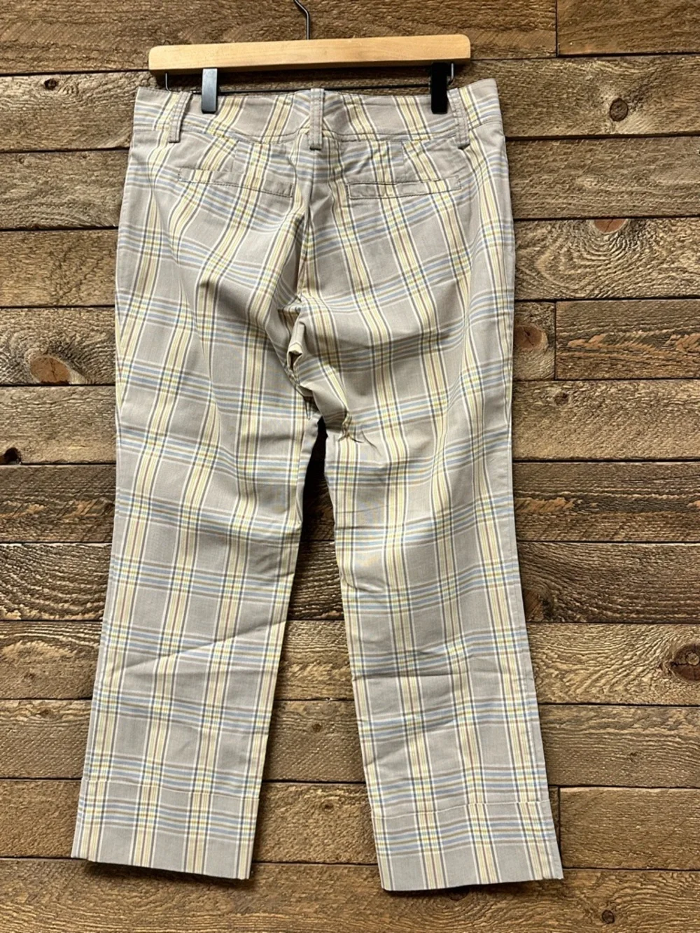 W by Worth Plaid Cropped Ankle Pants Size 4
